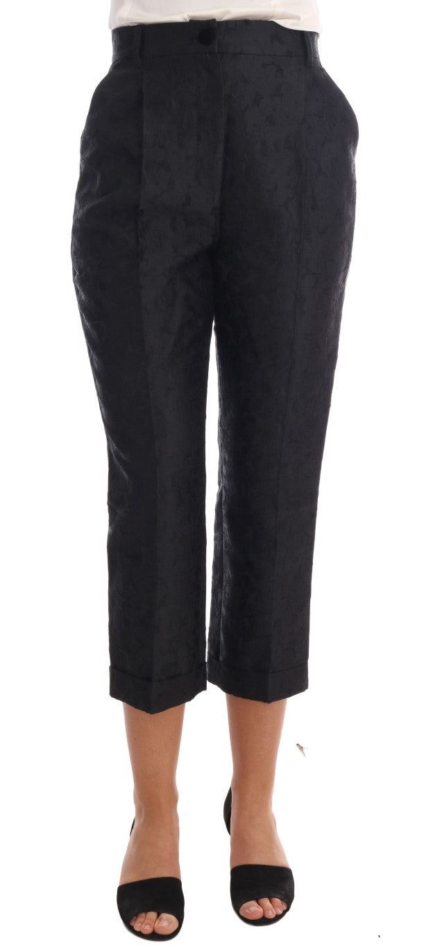 Dolce &amp; Gabbana Elegante Capri-Anzughose mit hoher Taille