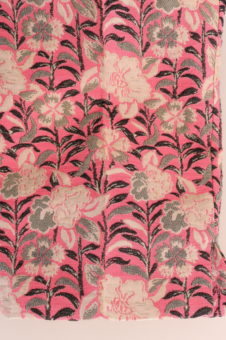 Pantalon élégant en brocart floral Dolce &amp; Gabbana