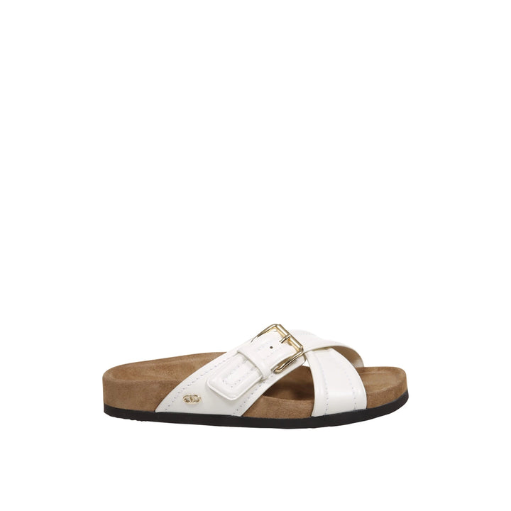 Valentino Garavani Leather Flat Sandals