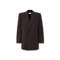 Saint Laurent Double-Breasted Silk-Crepe Blazer – Siebentaschen