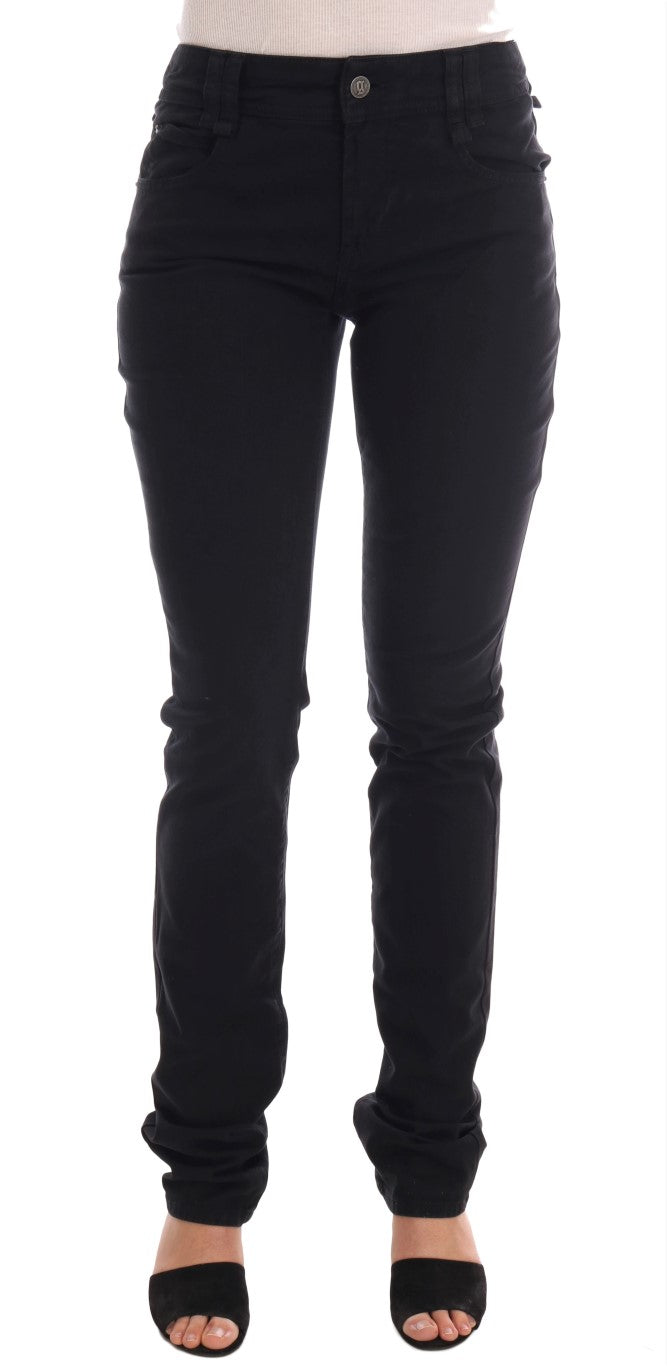 Jean en denim noir coupe classique chic de John Galliano