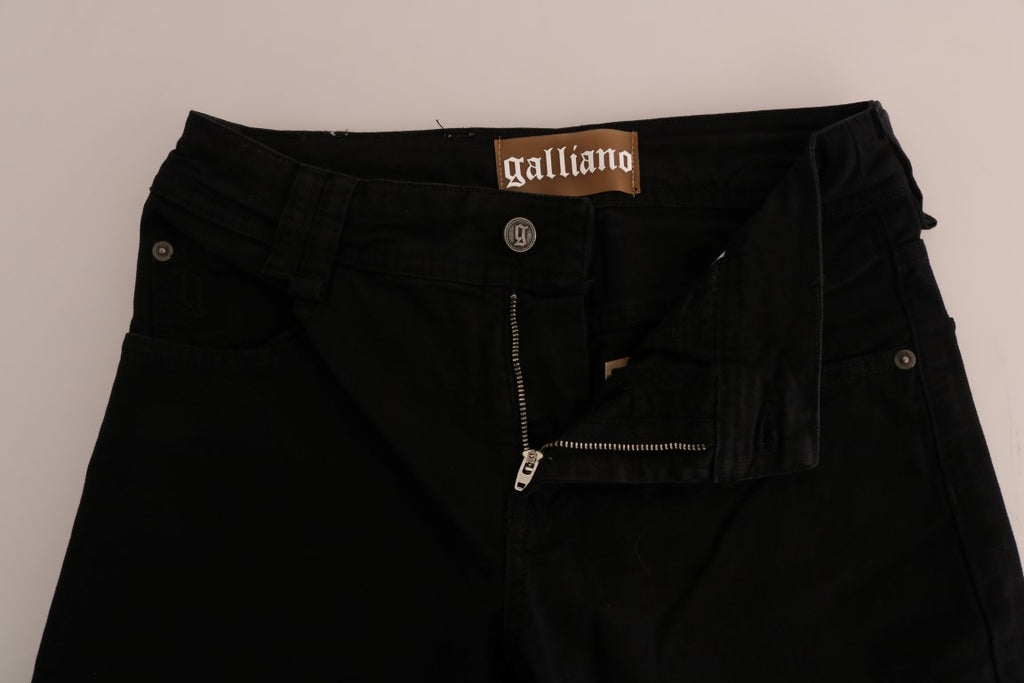 Jean en denim noir coupe classique chic de John Galliano