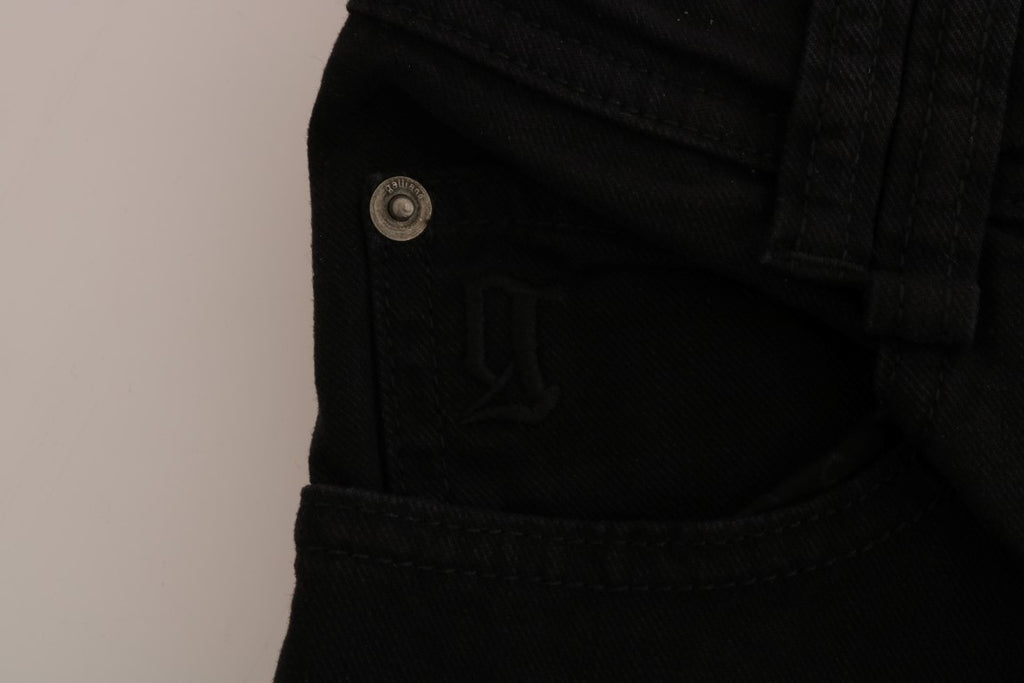 Jean en denim noir coupe classique chic de John Galliano