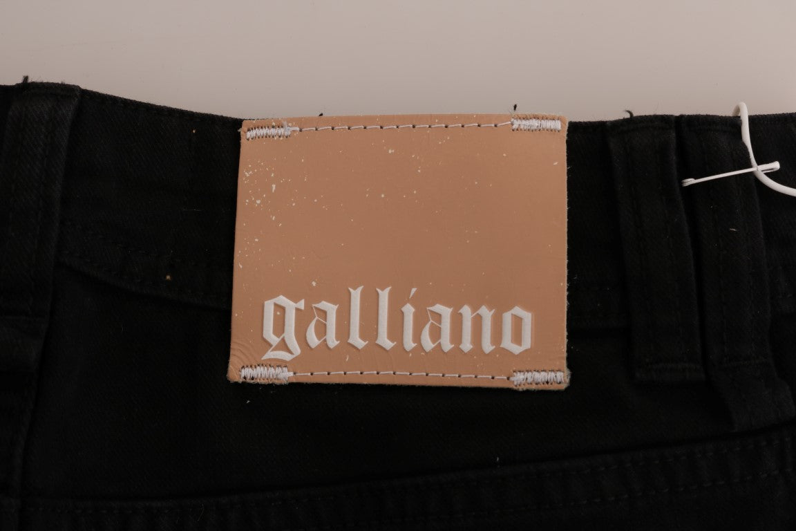 Jean en denim noir coupe classique chic de John Galliano