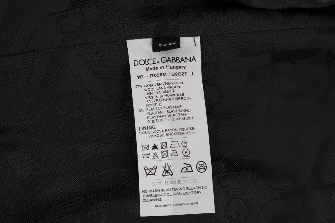 Gilet élégant à rayures grises Dolce &amp; Gabbana