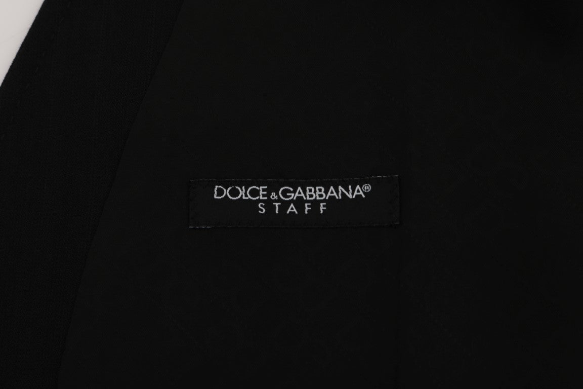 Gilet élégant en laine mélangée à rayures Dolce &amp; Gabbana