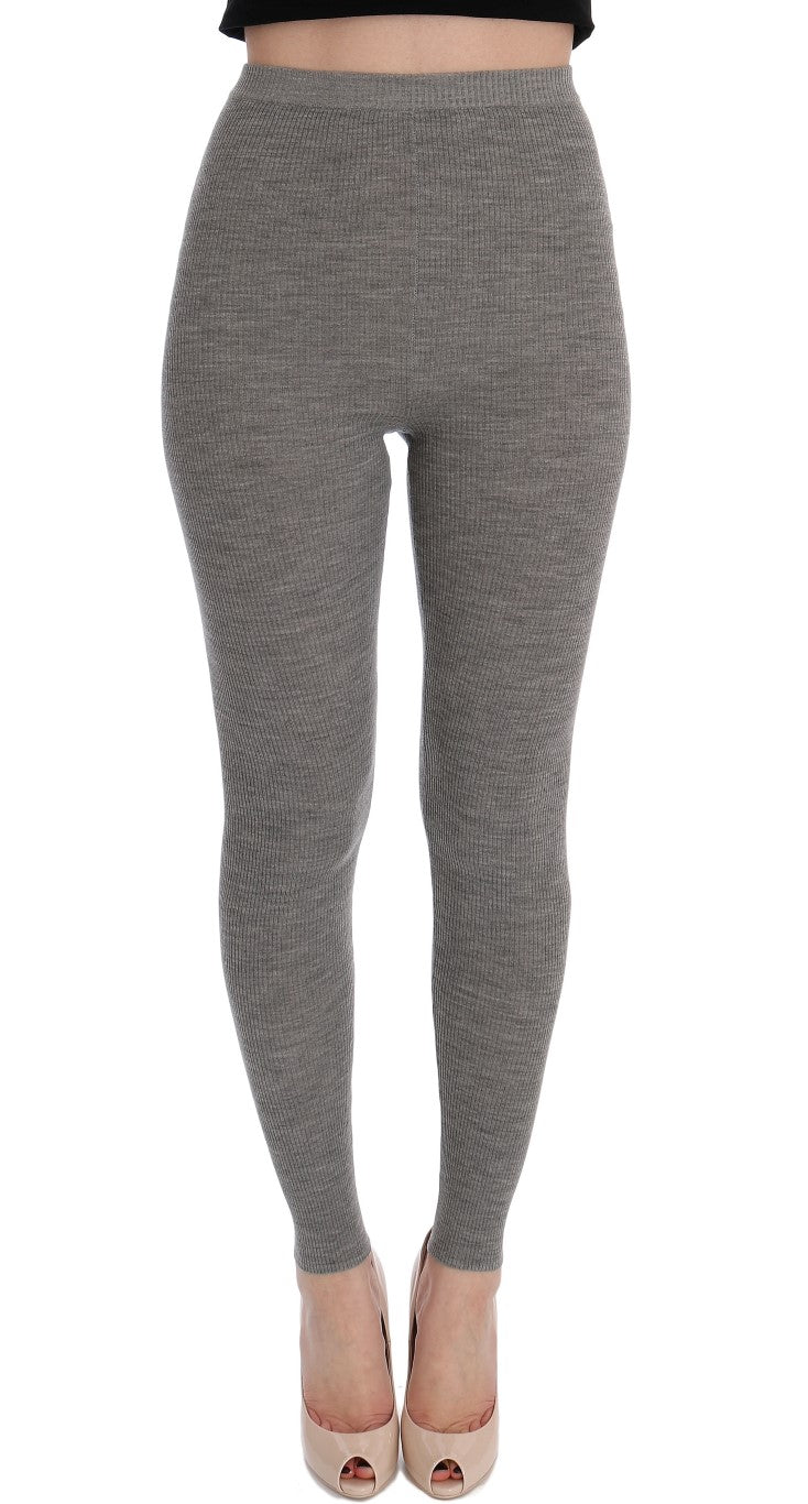 Pantalon élégant en cachemire taille haute Dolce &amp; Gabbana