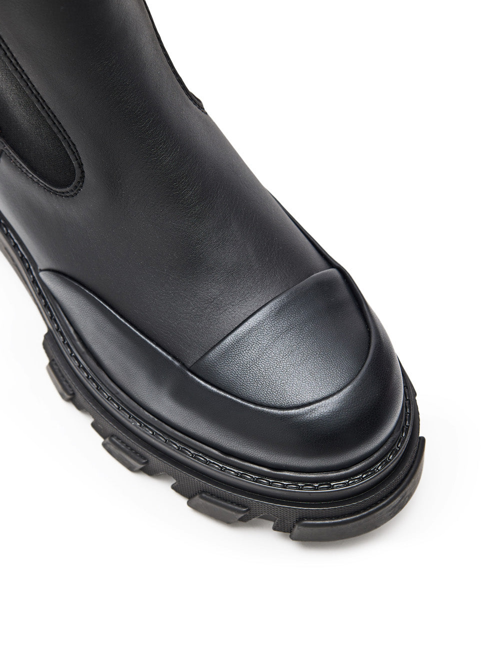 Black Knee-High Chelsea Boots