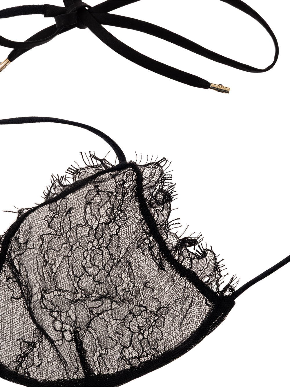 Tom Ford Black Lace Triangle Bra – Adjustable, Classic – Siebentaschen