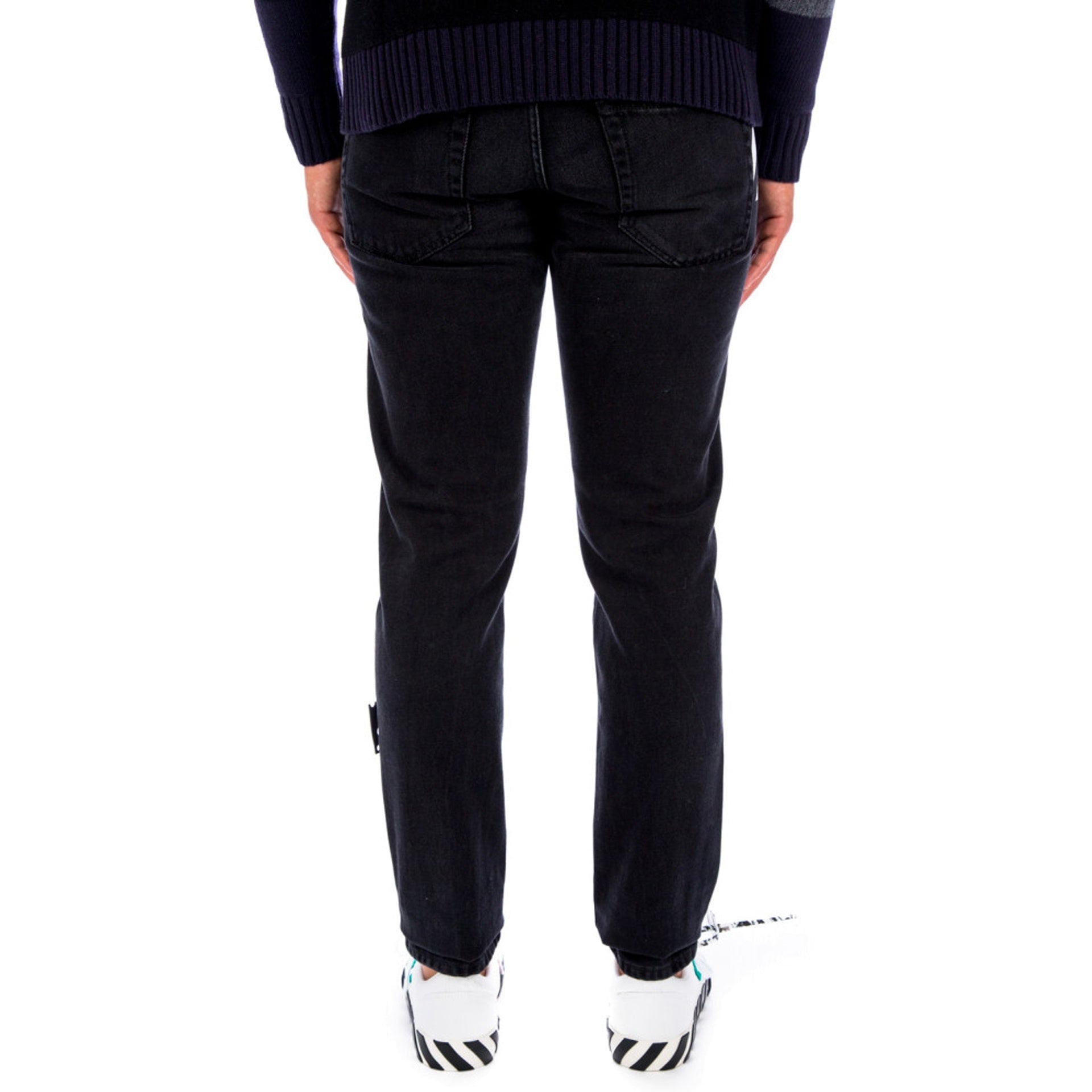 Off-White Cotton Denim Jeans