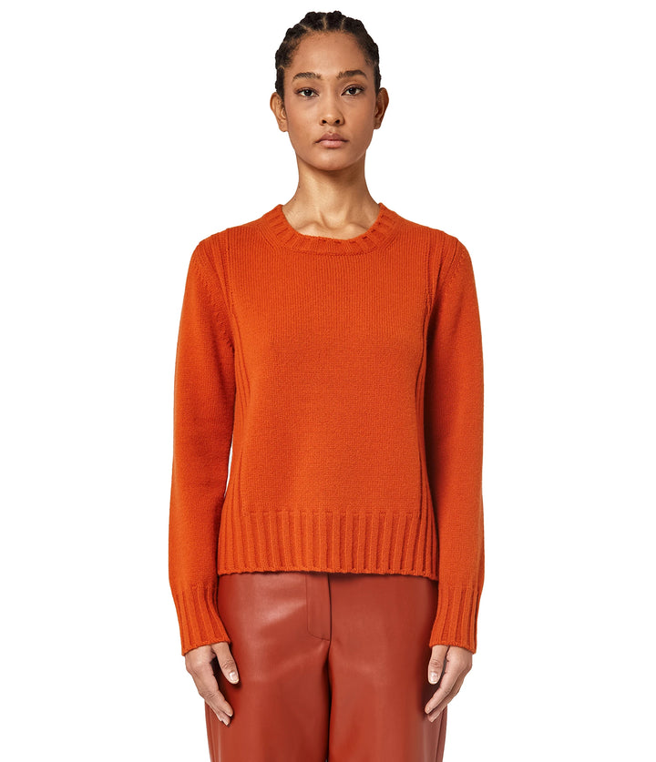 Alpha Studio Sweaters Orange Woman