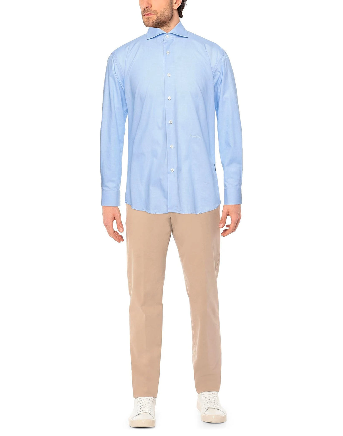 Aquascutum Shirts Light Blue Man