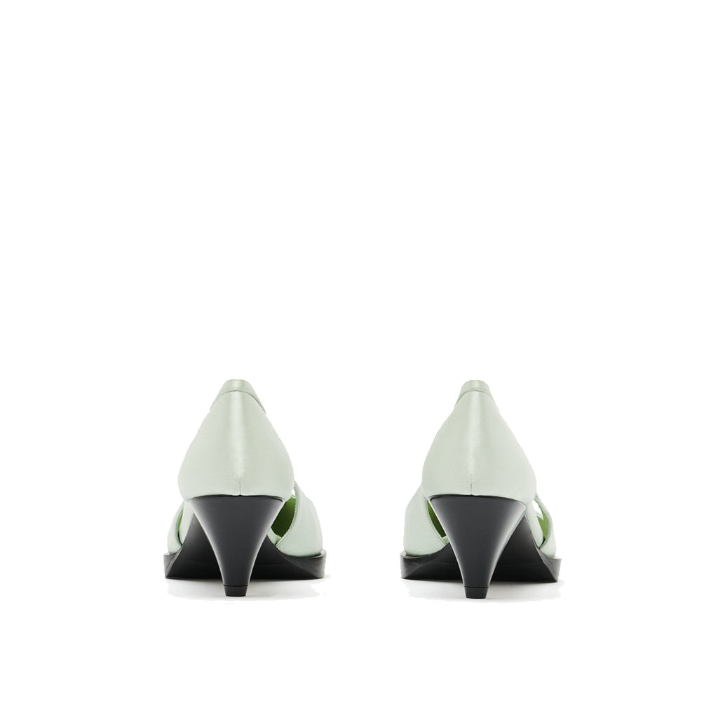 Prada Cut-Out Satin Pumps