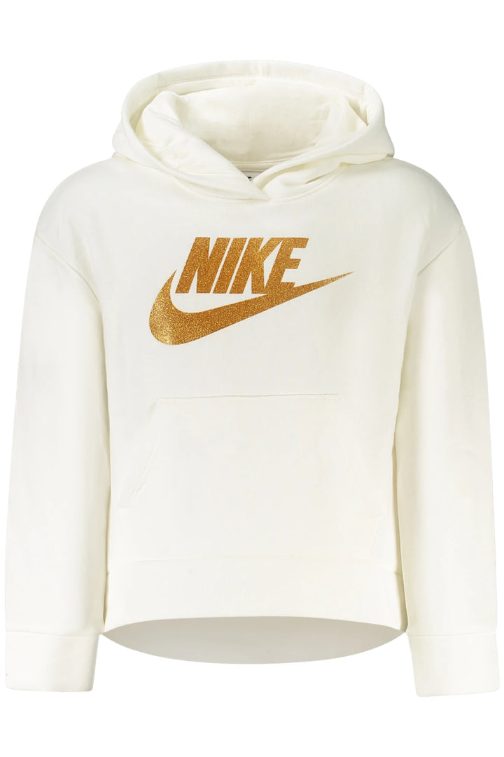NIKE KIDS&#39; WHITE ZIP-UP SWEATSHIRT