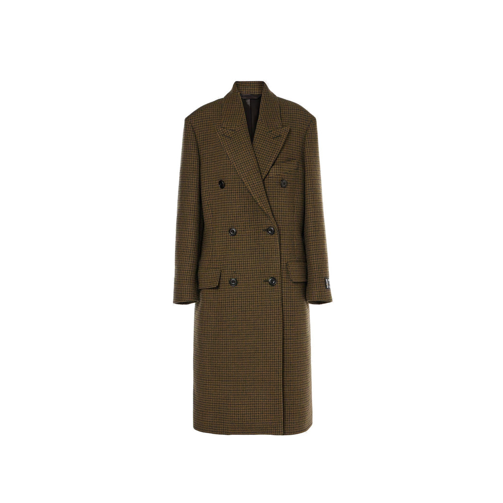 Acne Studios Checked Double-Breasted Wool Blend Coat – Siebentaschen