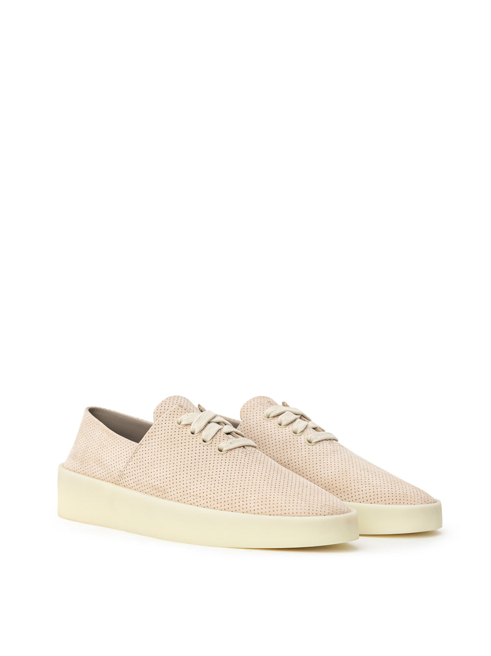 Fear of God Beige Perforated Suede Low-Top Sneakers – Siebentaschen