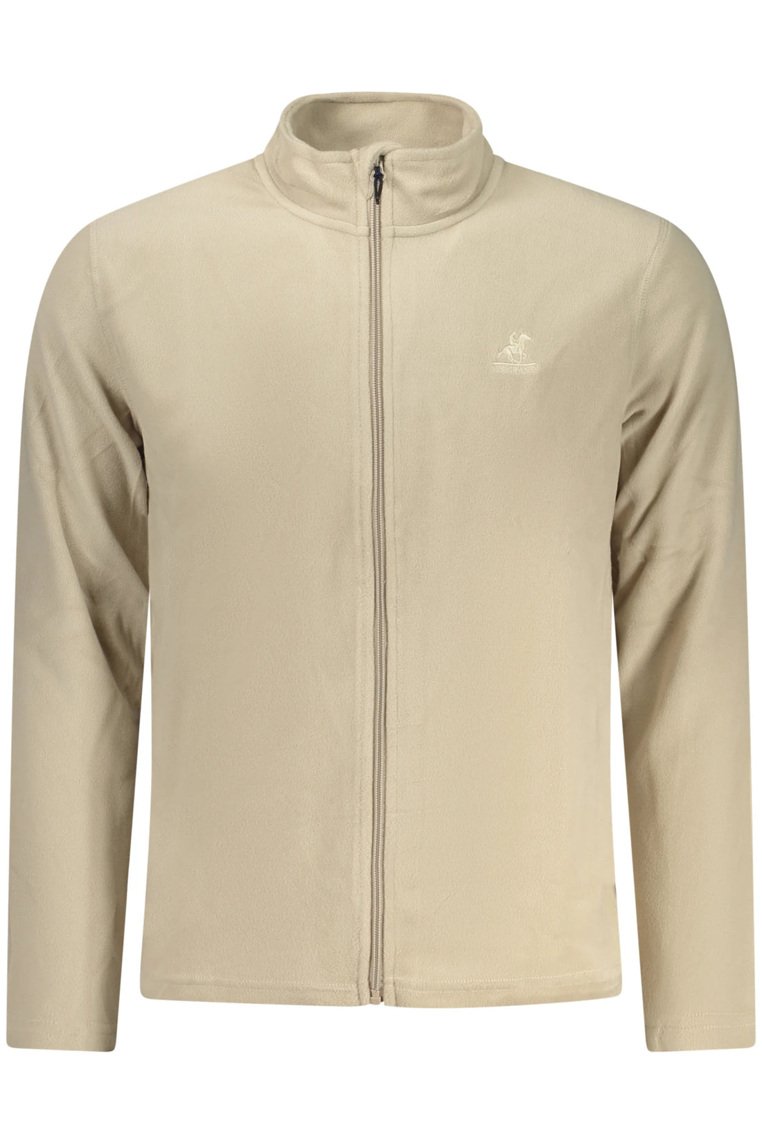 US GRAND MEN S BEIGE ZIP-UP SWEATSHIRT