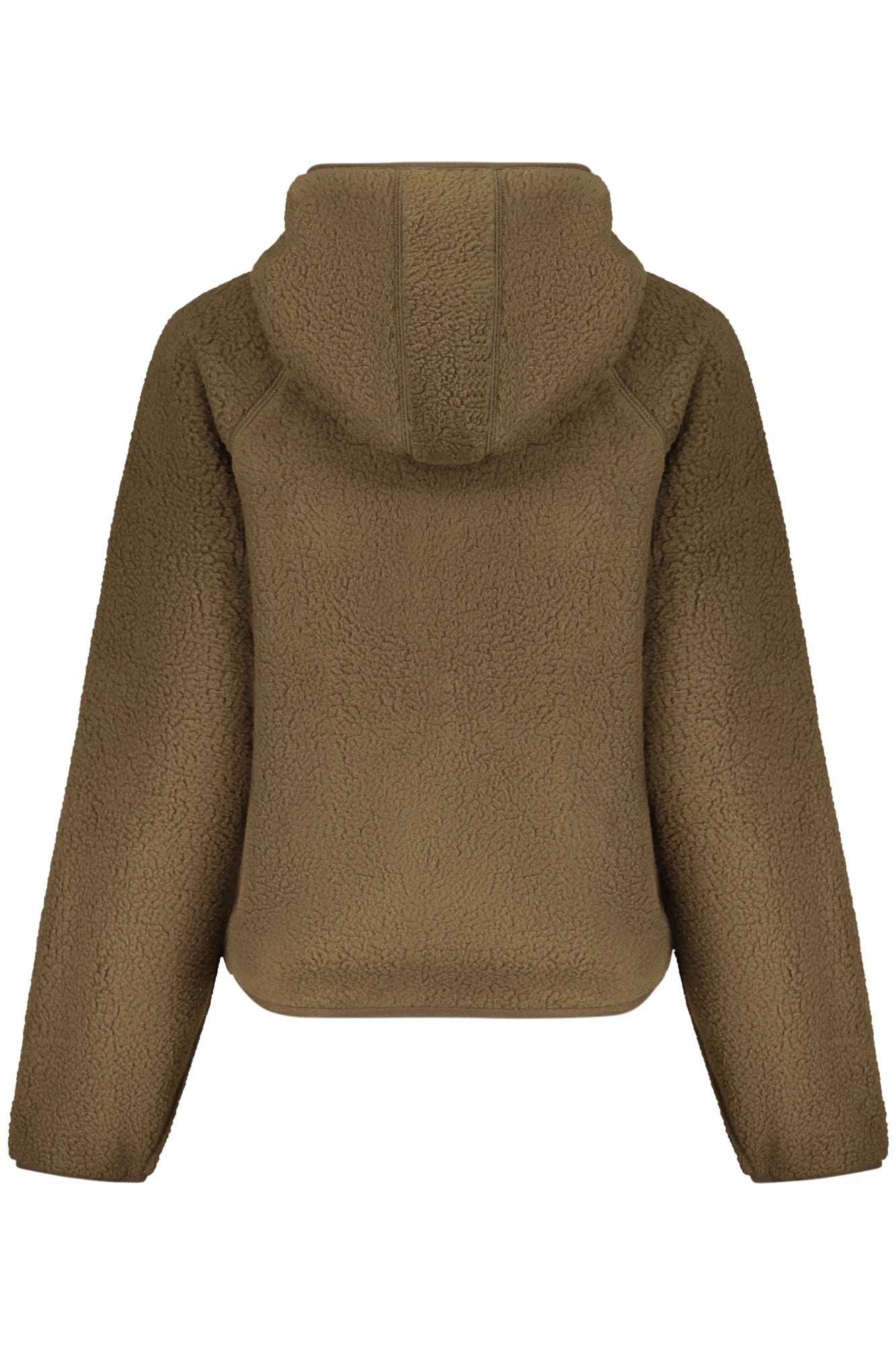 GUESS JEANS WOMEN S BROWN ZIP-UP SWEATSHIRT