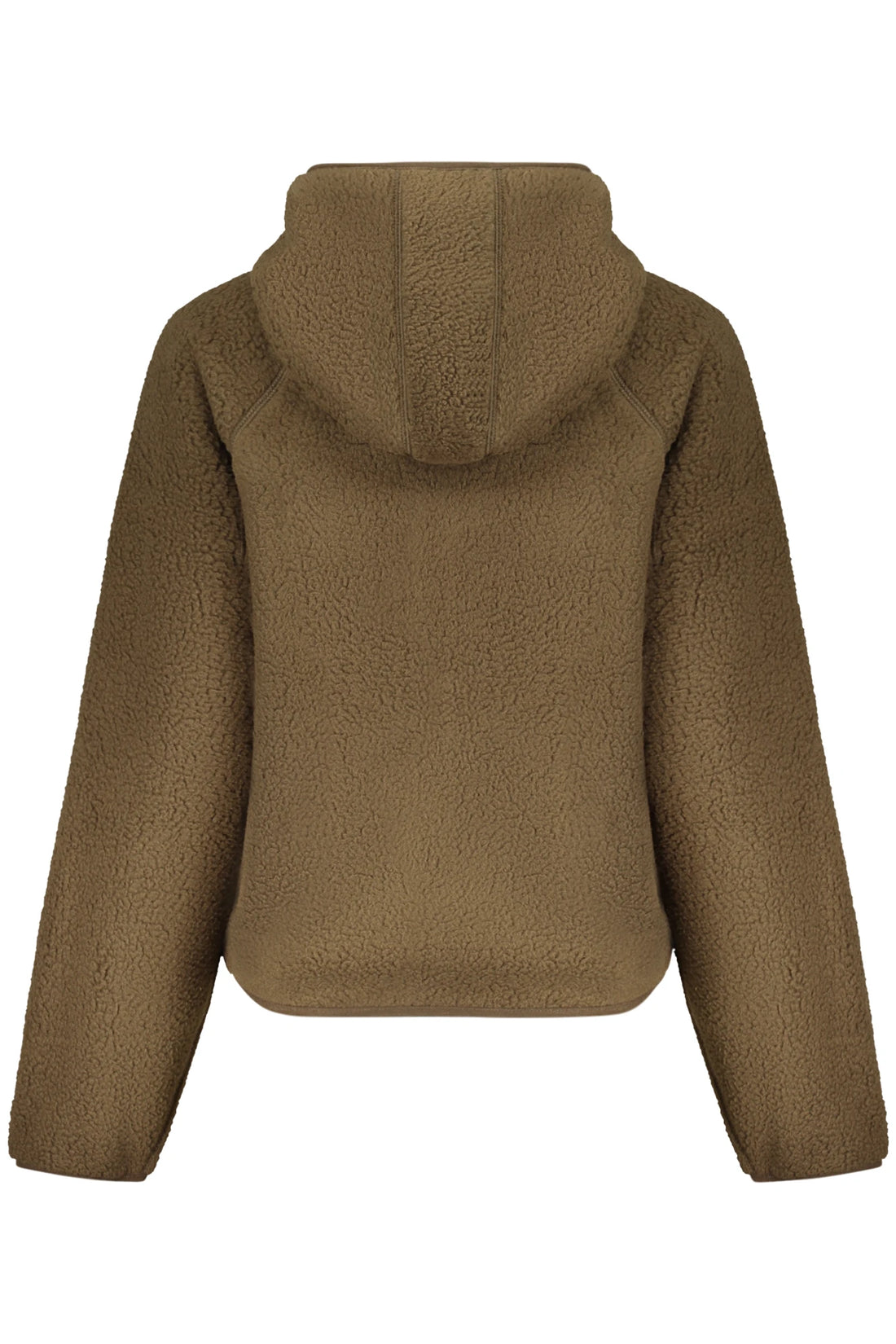 GUESS JEANS WOMEN S BROWN ZIP-UP SWEATSHIRT