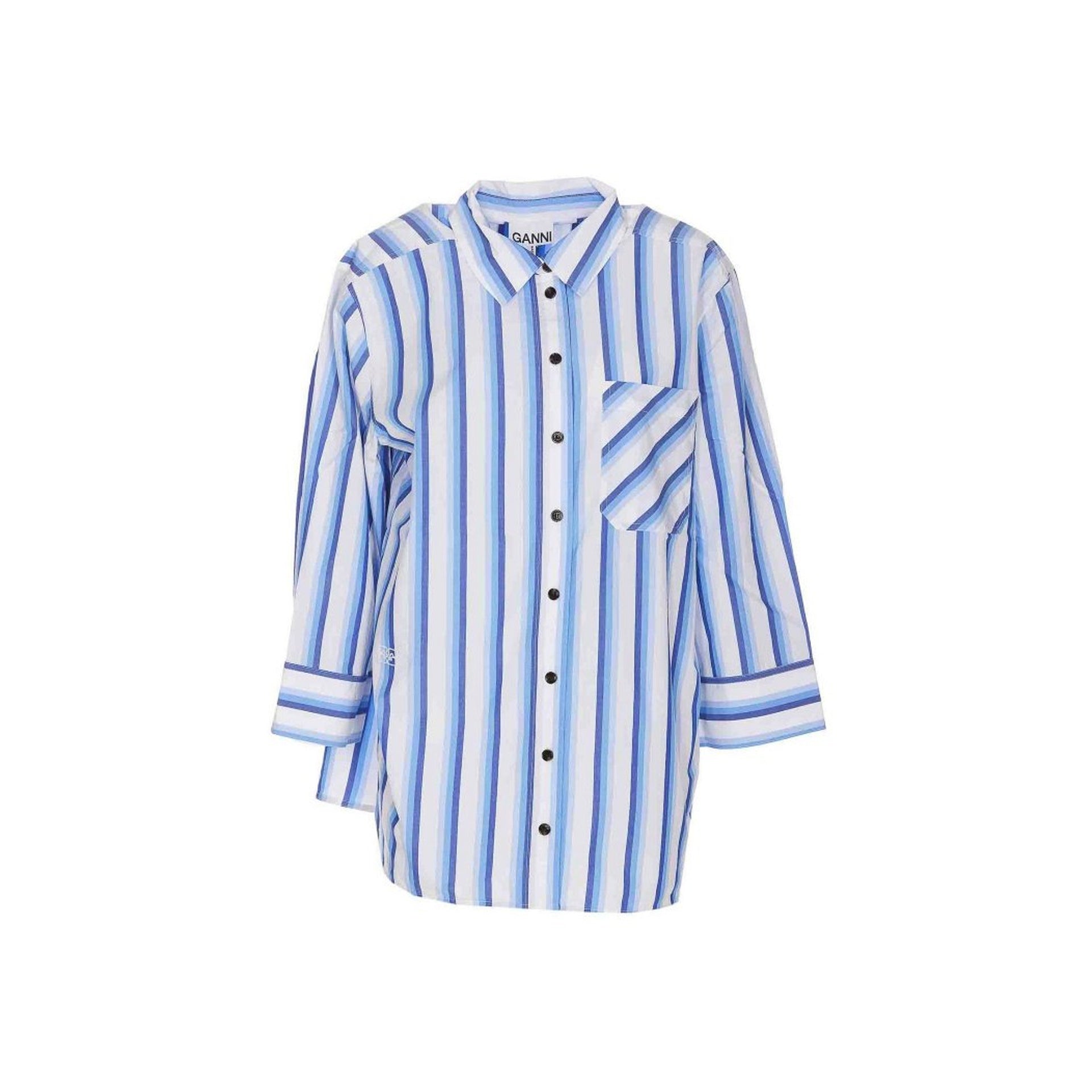 Ganni Cotton Striped Shirt – Siebentaschen