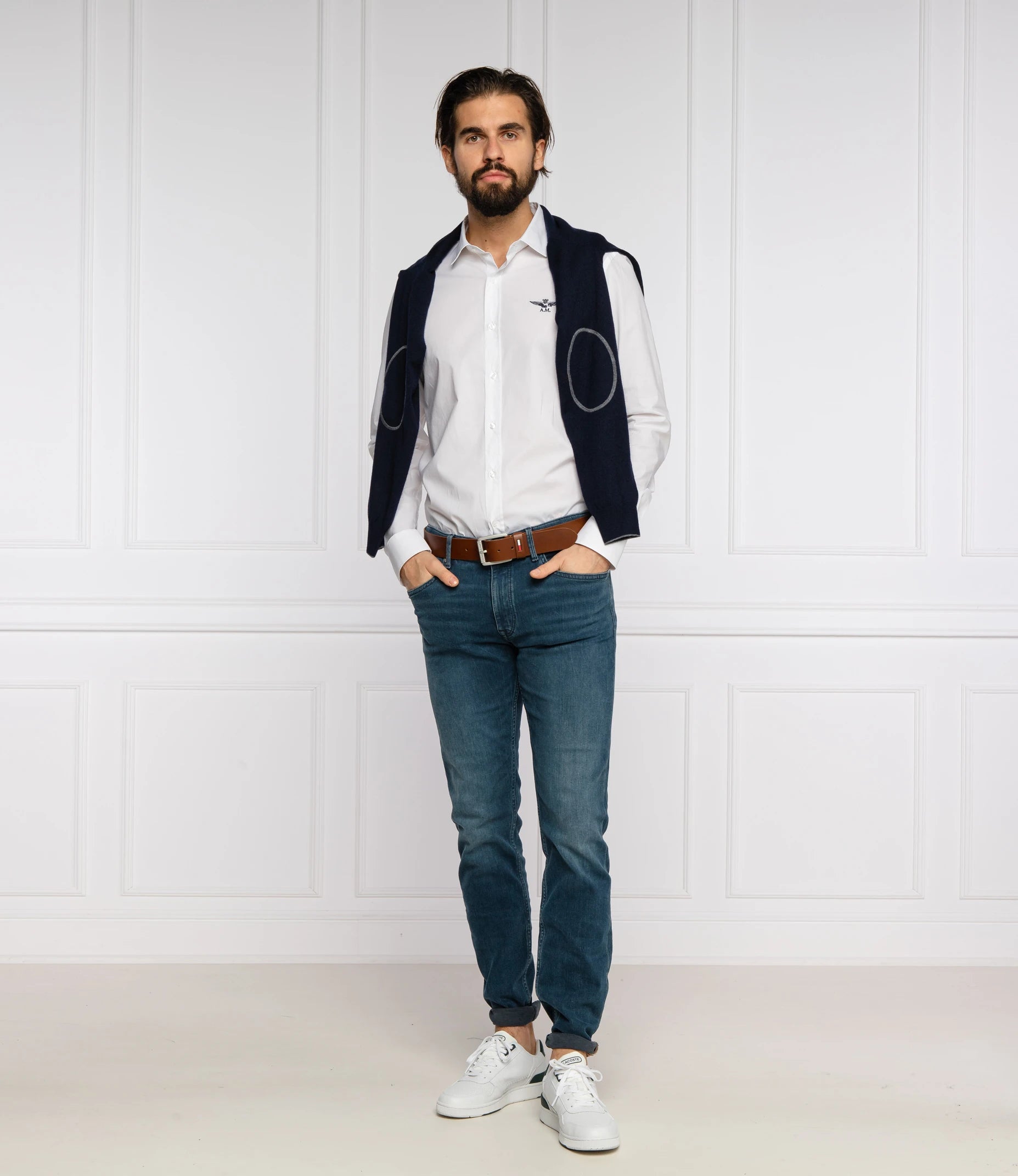 Aeronautica Militare Shirts White Man