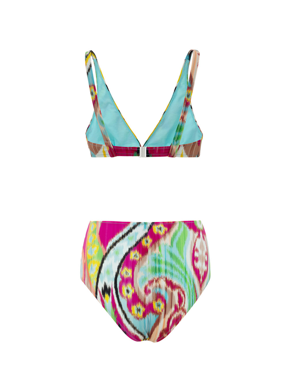 Etro Multicolor Paisley High-Waist Bikini Set – Siebentaschen