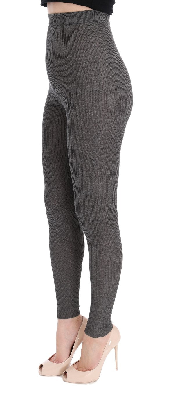 Pantalon élégant en cachemire taille haute Dolce &amp; Gabbana