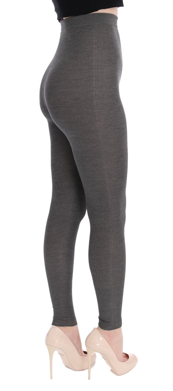 Pantalon élégant en cachemire taille haute Dolce &amp; Gabbana