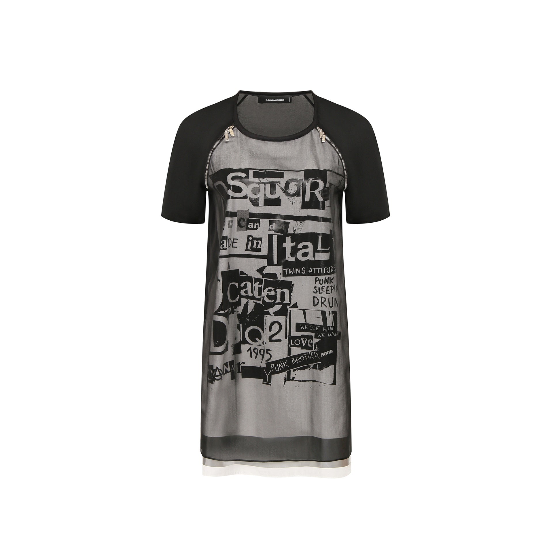 Dsquared2 Silk Printed Mini Dress