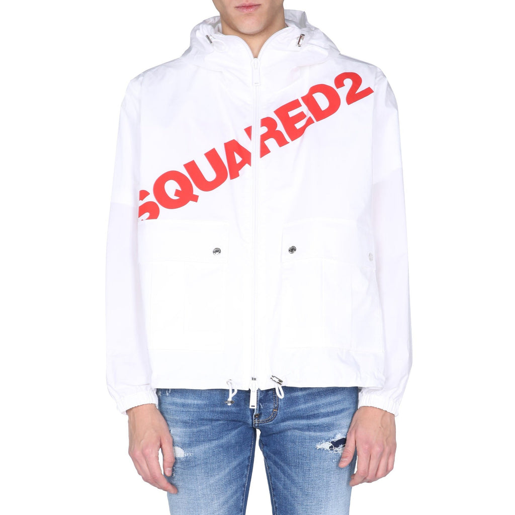 DSQUARED2 Logo Hooded Windbreaker – Siebentaschen