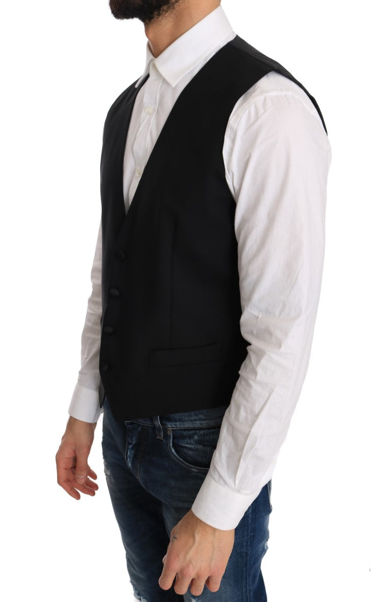 Dolce &amp; Gabbana - Gilet élégant coupe slim noir