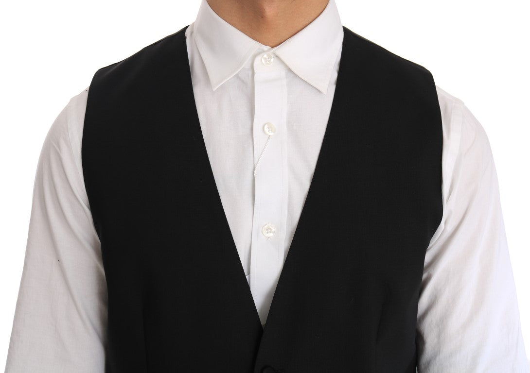 Dolce &amp; Gabbana - Gilet élégant coupe slim noir