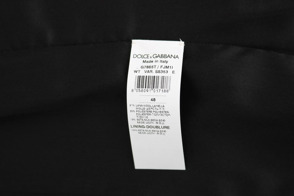 Dolce &amp; Gabbana - Robe gilet noire élégante à pois
