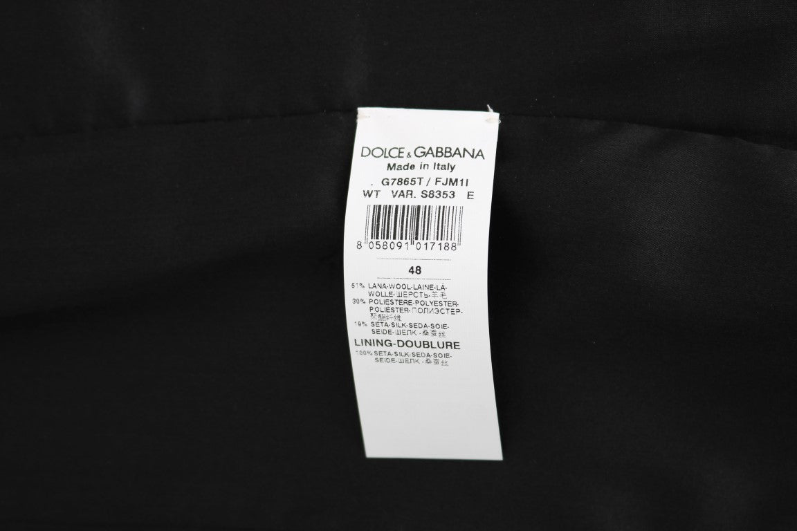 Dolce &amp; Gabbana - Robe gilet noire élégante à pois
