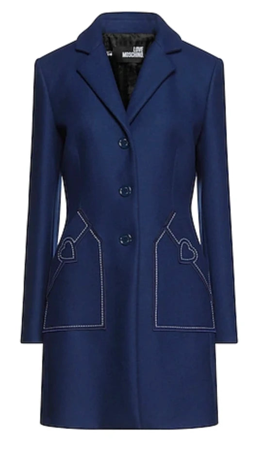 Love Moschino Coats Blue Woman