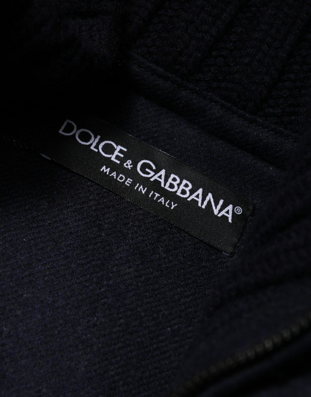 Dolce &amp; Gabbana Doudoune à capuche en nylon noir pour homme