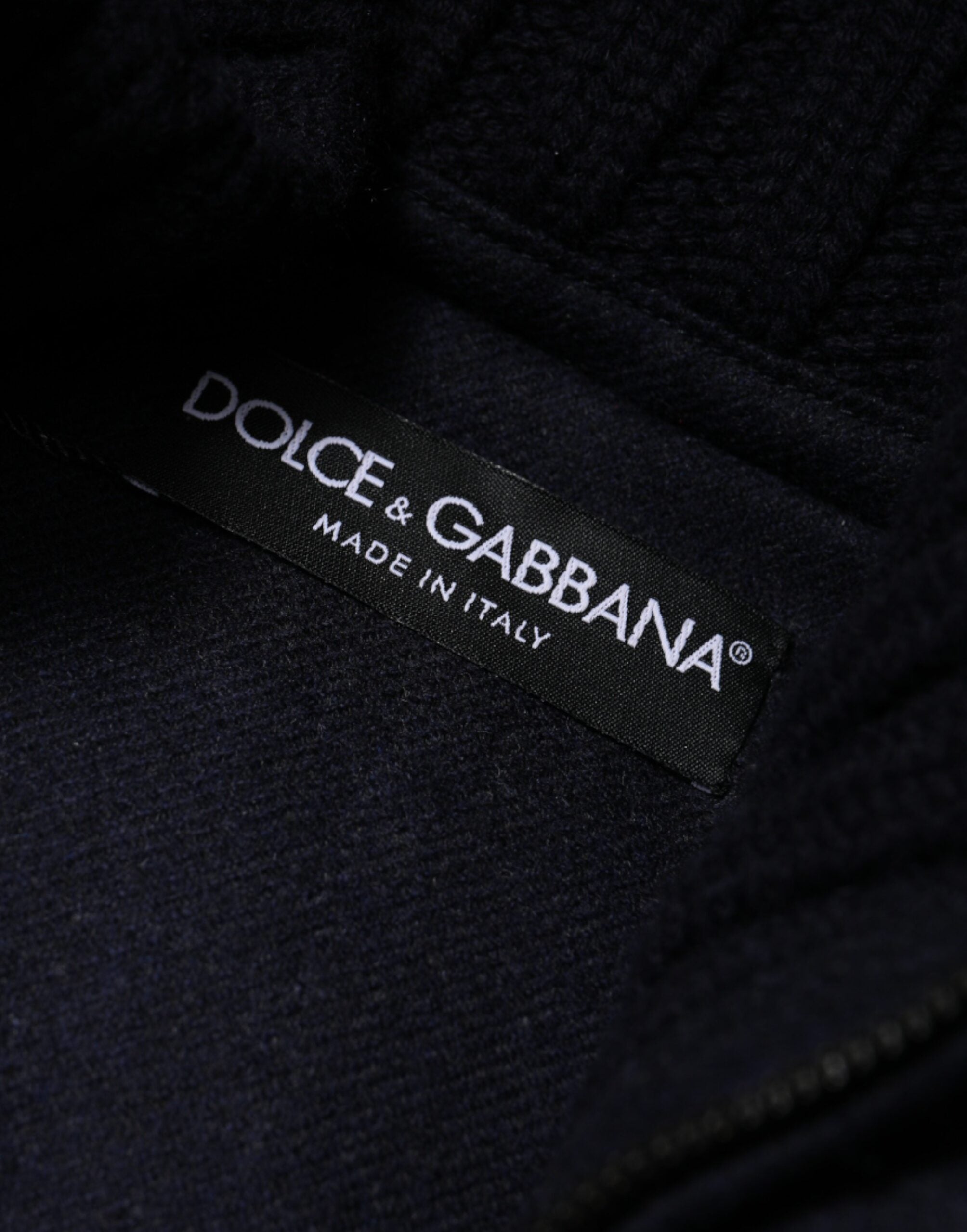 Dolce &amp; Gabbana Doudoune à capuche en nylon noir pour homme
