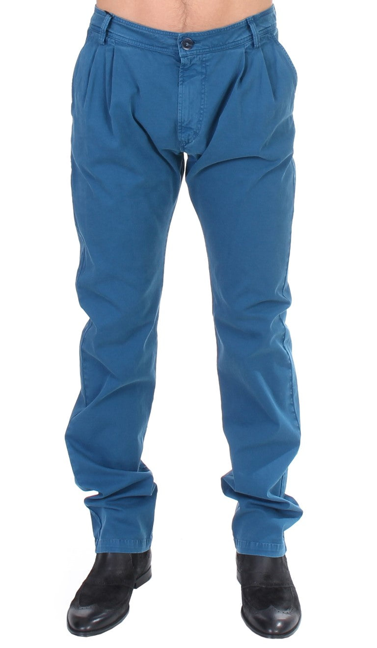 GF Ferre Elegante Straight Fit Baumwoll-Chinos