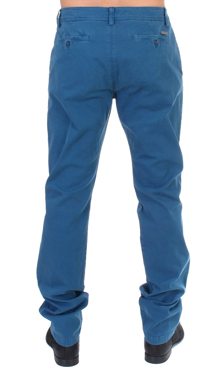 GF Ferre Elegante Straight Fit Baumwoll-Chinos