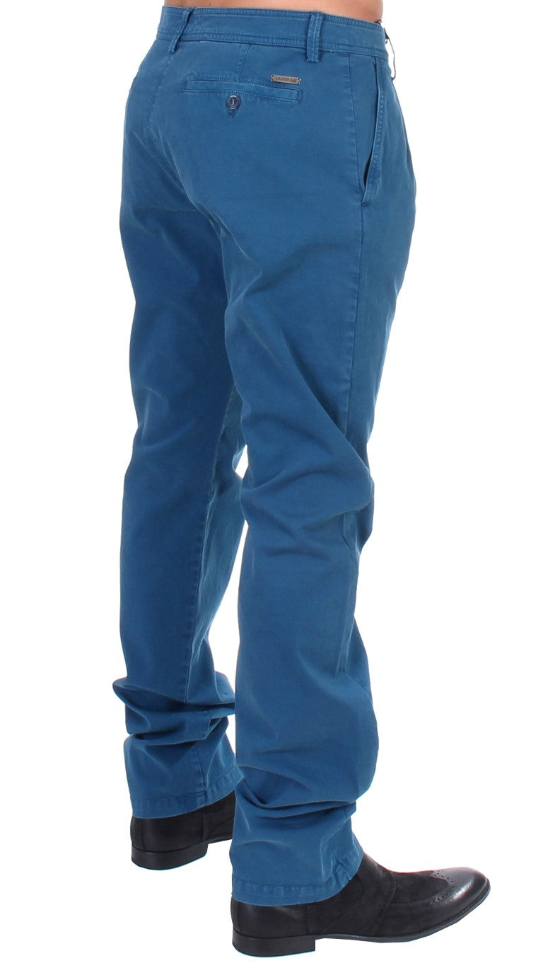 GF Ferre Elegante Straight Fit Baumwoll-Chinos