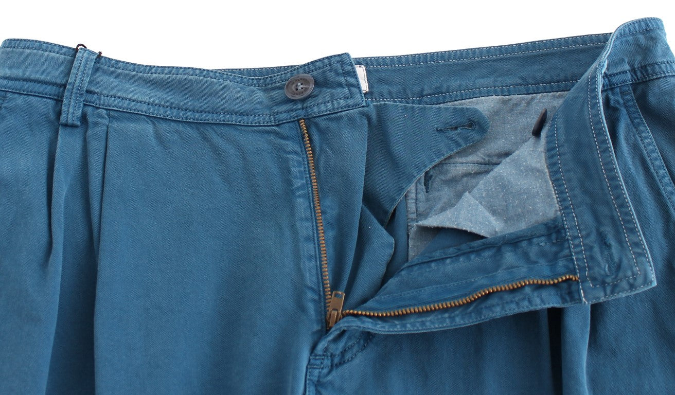 GF Ferre Elegante Straight Fit Baumwoll-Chinos