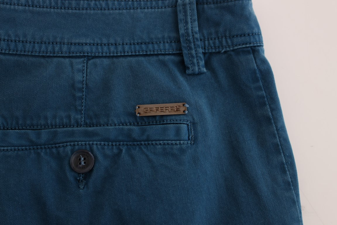 GF Ferre Elegante Straight Fit Baumwoll-Chinos