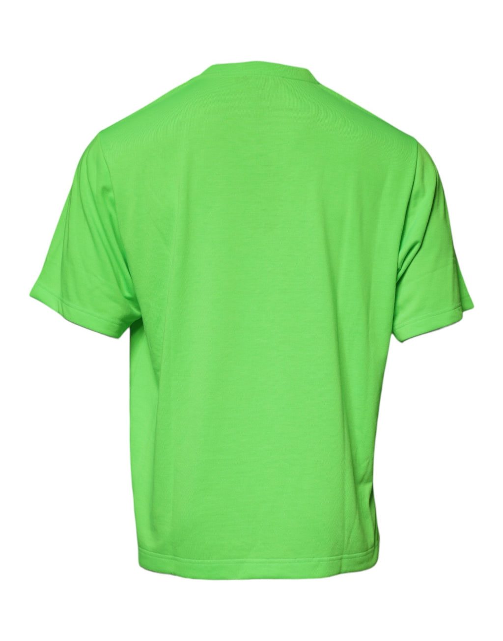 T-shirt ras du cou en coton vert Dolce &amp; Gabbana avec logo DG