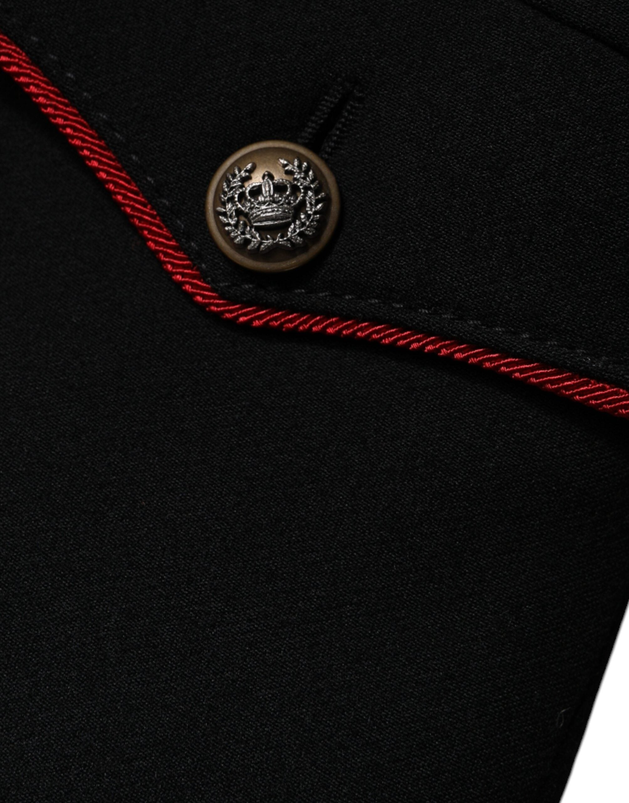 Dolce &amp; Gabbana – Schwarze, einreihige Trenchcoat-Jacke