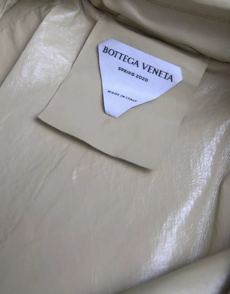 Bottega Veneta Beige Trenchcoatjacke aus Lammleder