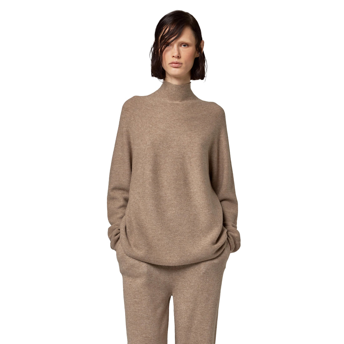 Alpha Studio Sweaters Beige Woman