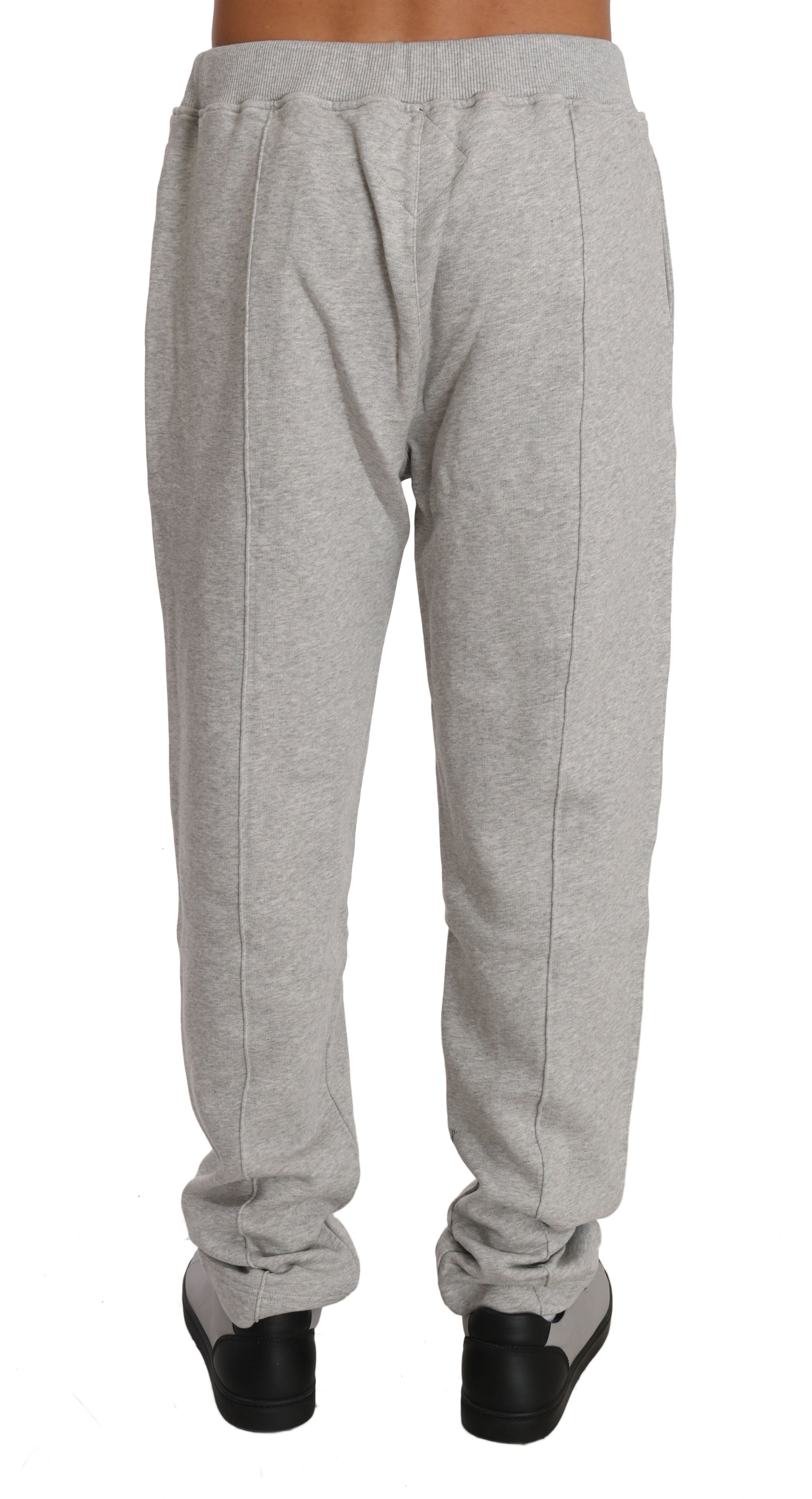 Billionaire Italian Couture – Elegantes graues Trainingsanzug-Ensemble mit Kapuze