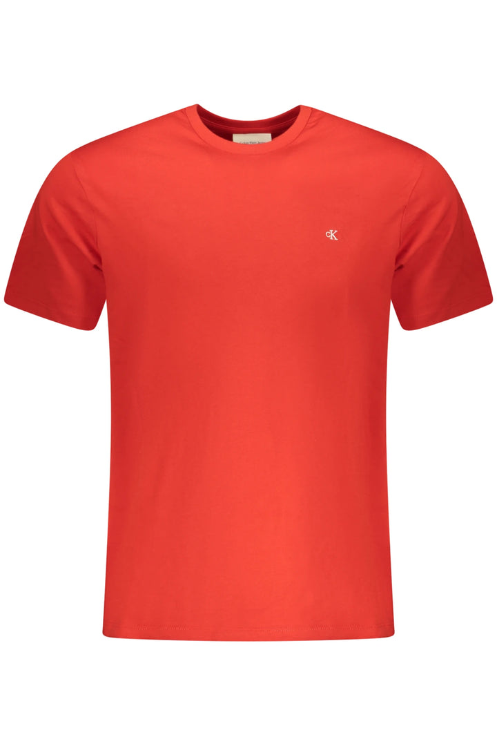 CALVIN KLEIN MEN&#39;S SHORT-SLEEVED T-SHIRT RED