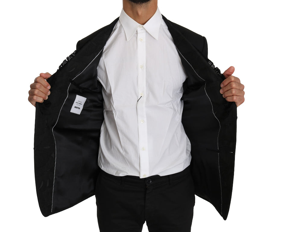 Veste blazer Martini noire élégante et ajustée Dolce &amp; Gabbana