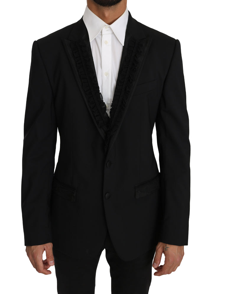 Veste blazer Martini noire élégante et ajustée Dolce &amp; Gabbana